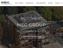 Tablet Screenshot of mec-holding.de